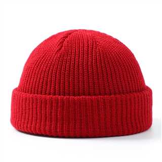 Knit Cap with Cuff