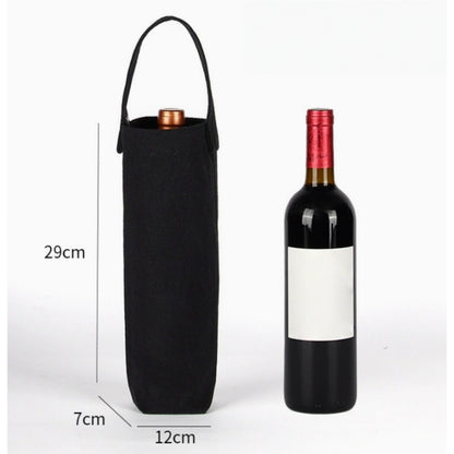 Canvas bag single bottle wine packaging bag