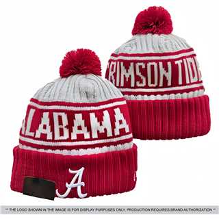 Jacquard knit hat with pom pom