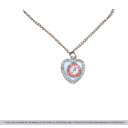 Sparkling Heart-Shaped Necklace with Diamond