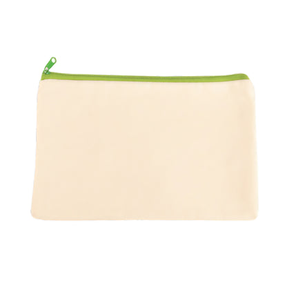 Zippered canvas cosmetic bag/storage bag